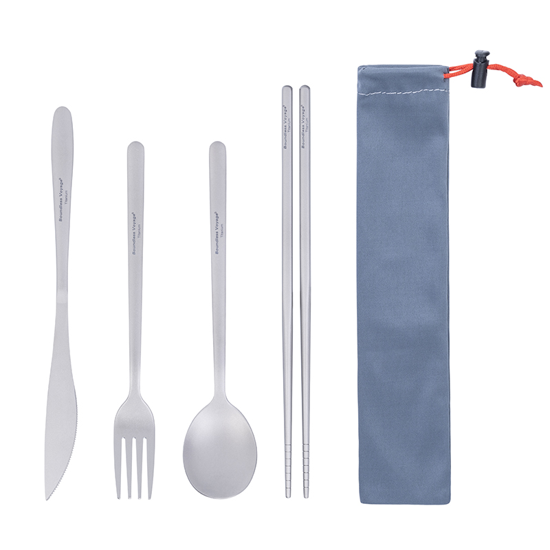 無限の航海-チタンディナーセット、キャンプ用食器、ユーティリ - Camping Cooking Cutlery Set のレビューと価格