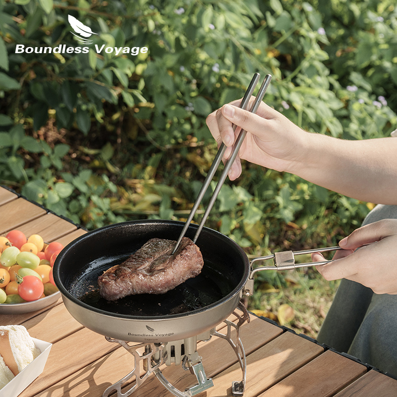 無限の航海-チタンディナーセット、キャンプ用食器、ユーティリ - Camping Cooking Cutlery Set のレビューと価格