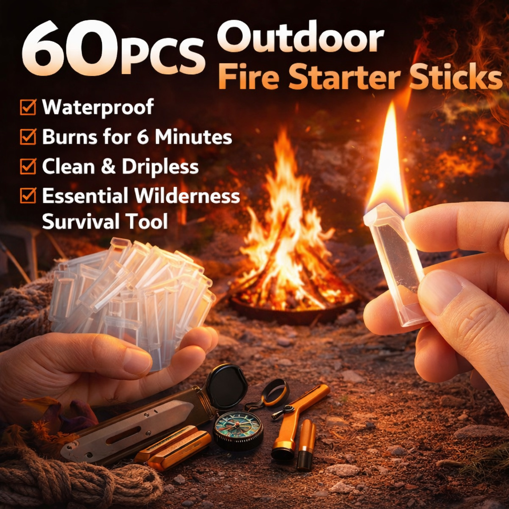 60本入り 防水ファイヤースタータースティック アウトドアサ - Camping Cooking Fire のレビューと価格