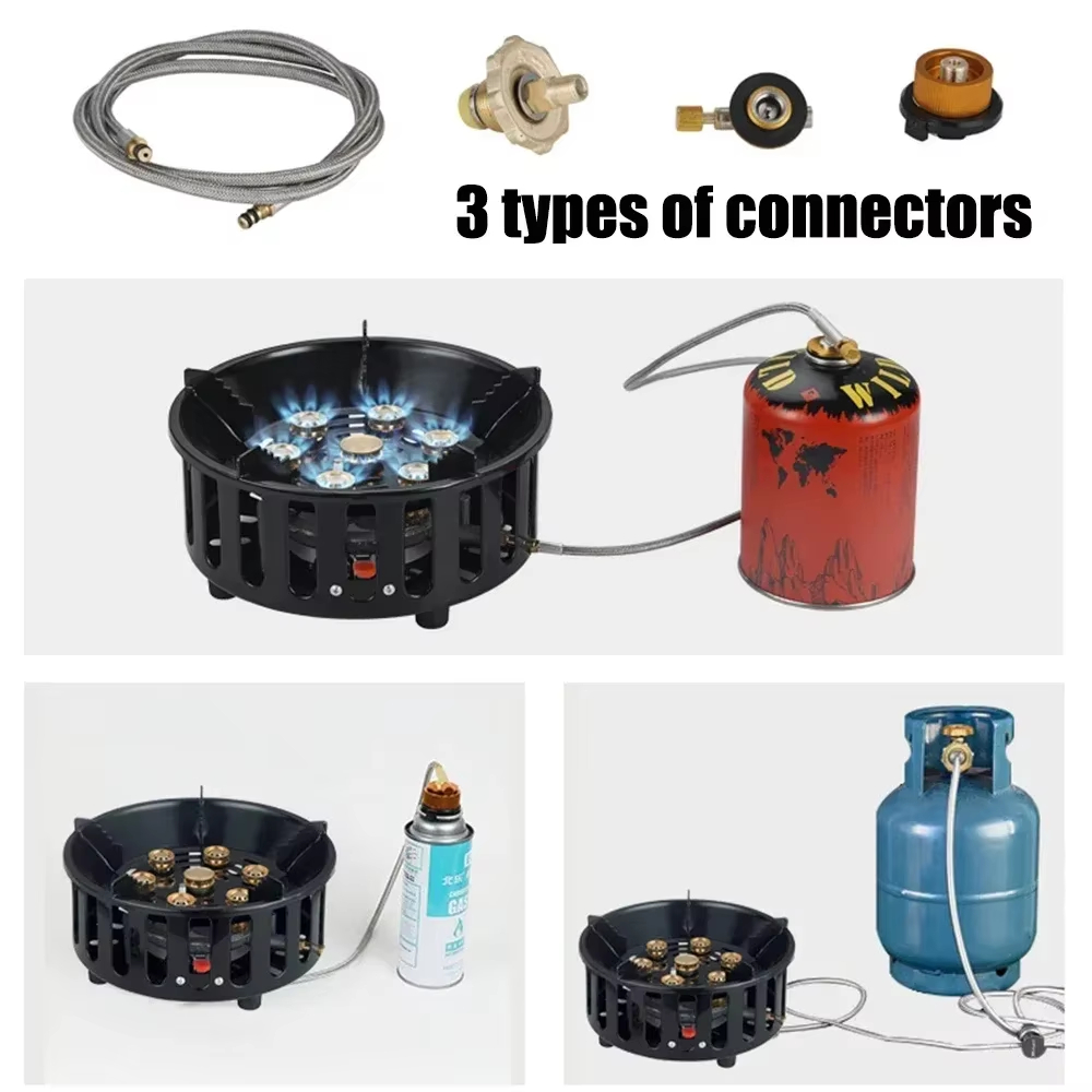 21000W 7コアキャンプストーブハイパワー強力火災ポータ - Camping Cooking Hob のレビューと価格
