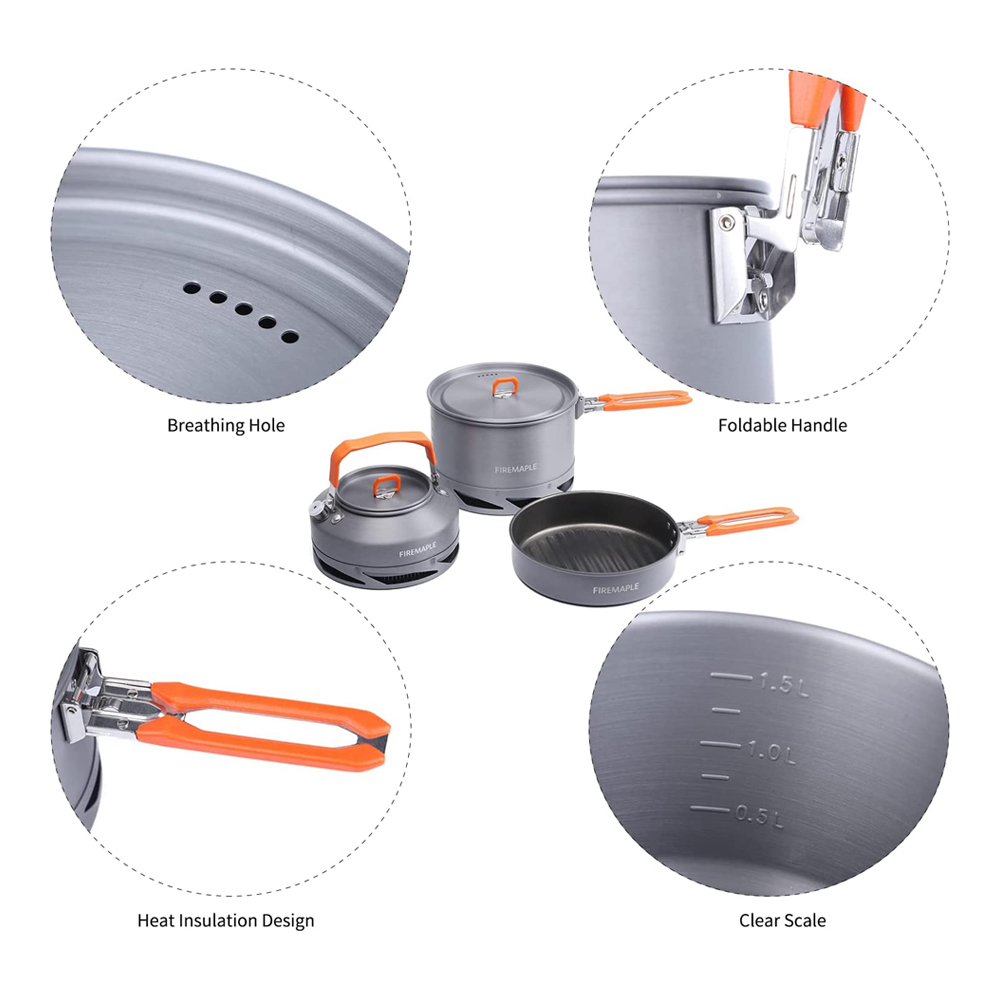 Fire Maple器具ハイキング調理セット熱交換器ポットパ - Camping Cooking Kits のレビューと価格
