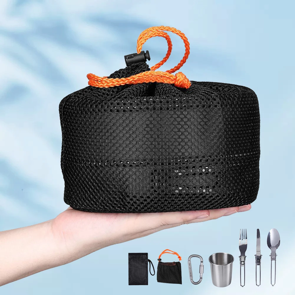 キャンプ調理器具キット ケトル ポット パン クックセット  - Camping Cooking Bowl のレビューと価格