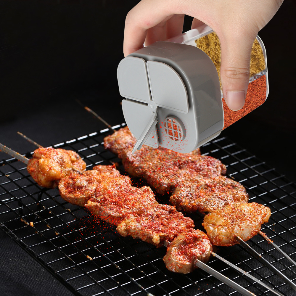 4in1 キャンプ調味料シェーカー 多目的スパイスジャー 蓋 - Camping Cooking Container のレビューと価格