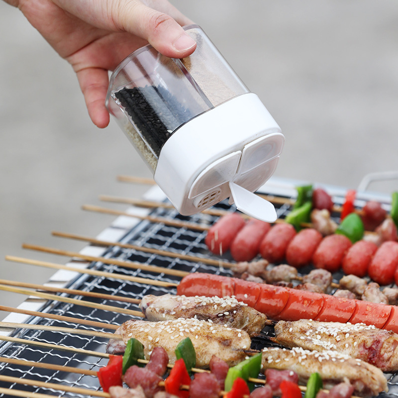 4in1 キャンプ調味料シェーカー 多目的スパイスジャー 蓋 - Camping Cooking Container のレビューと価格