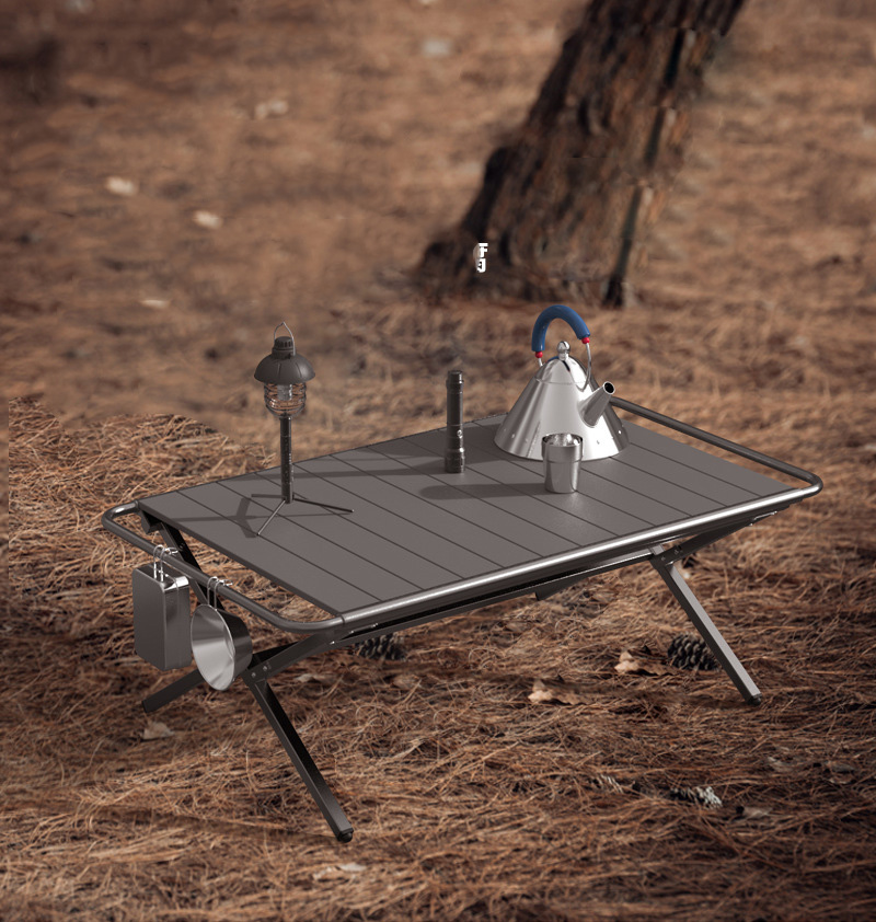 ポータブルキャンプサイドテーブル超軽量アルミビーチテーブル小 - Camping Outdoor Cooking Table のレビューと価格