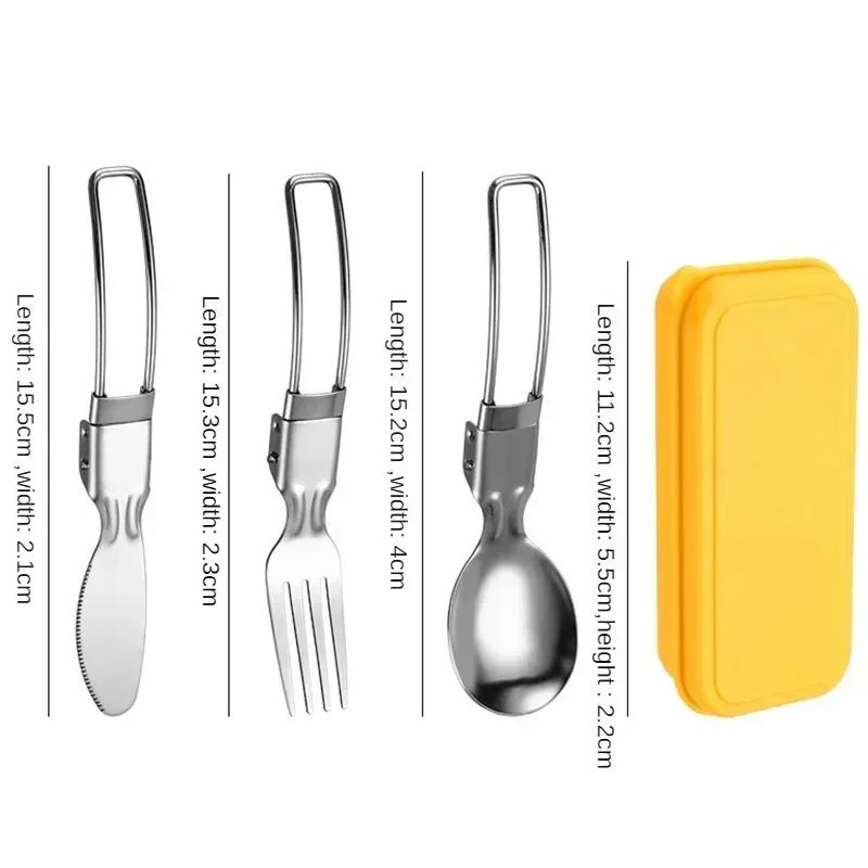 ミニポータブルステンレス製カトラリーセット（キャンプ・ハイキ - Camping Cooking Cutlery Set のレビューと価格